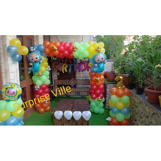 Cocomelon Arch Birthday Decoration