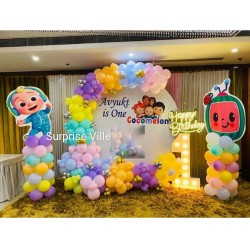 Cocomeleom Ring Birthday Decoration