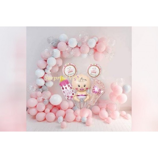 Pastel Welcome Baby Girl Decor