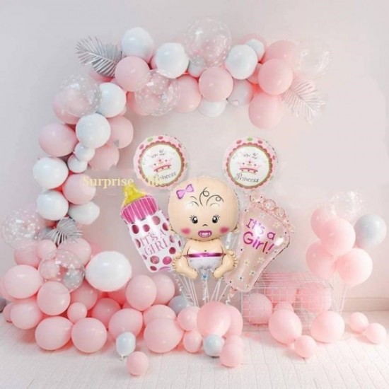 Pastel Welcome Baby Girl Decor