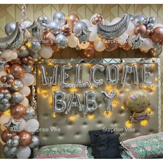 Baby Welcome Chrome Backdrop