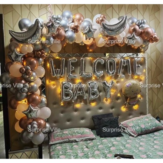 Baby Welcome Chrome Backdrop