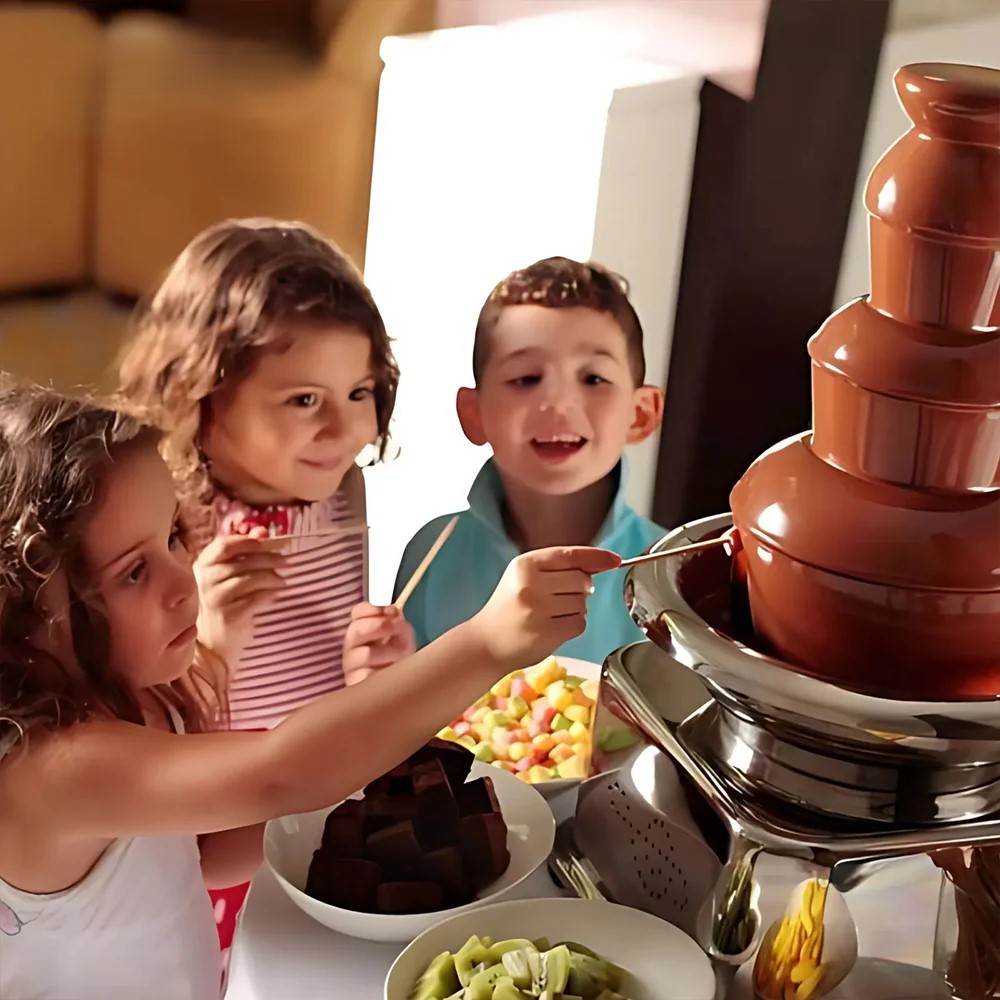 Chocolate Fountain At Kids Birthday Party