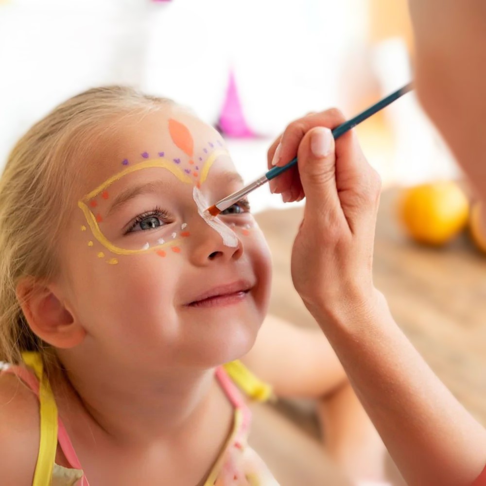 Face Painting Artist At Kids Birthday Party
