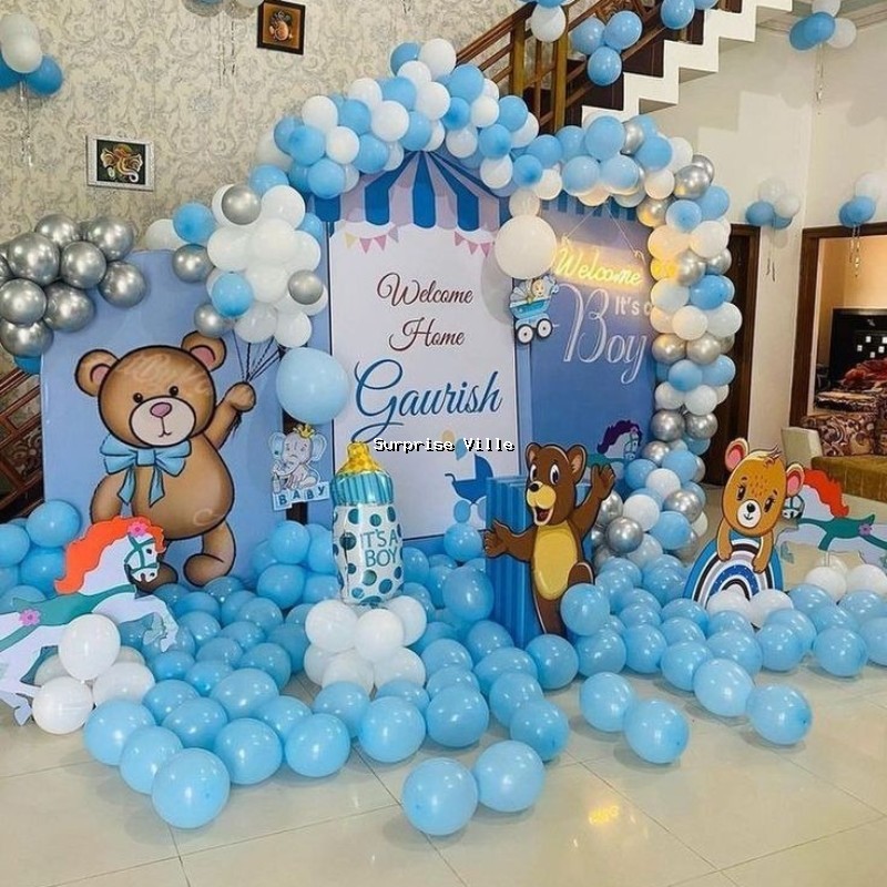Welcome Baby Boy Carnival Theme Setup