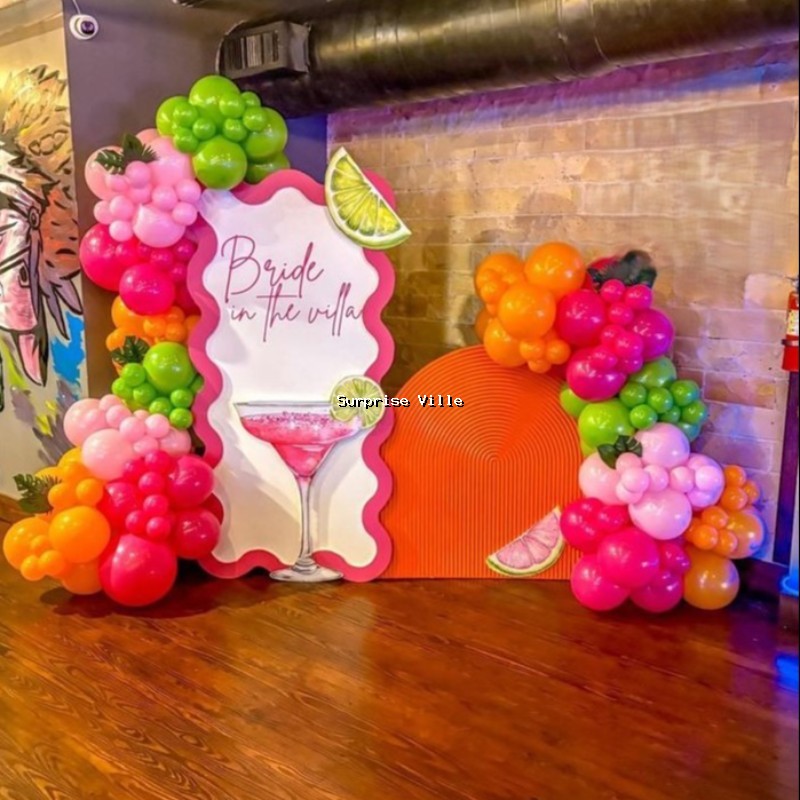 Pink Orange Bridal Bash