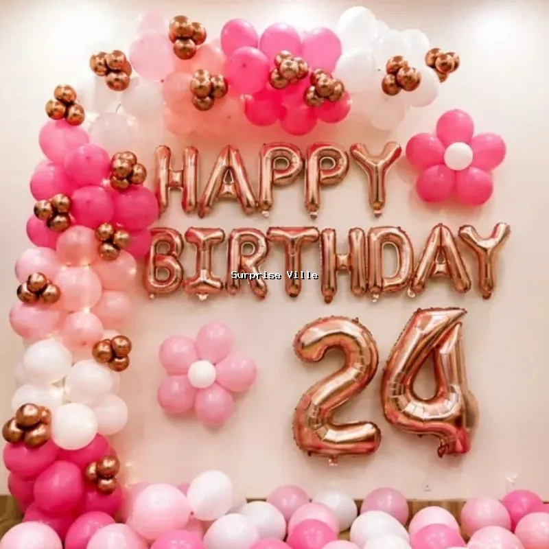 Pink Rose Gold Birthday Bliss