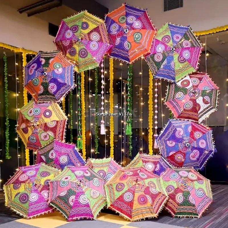 Floral Ring Umbrella Setup